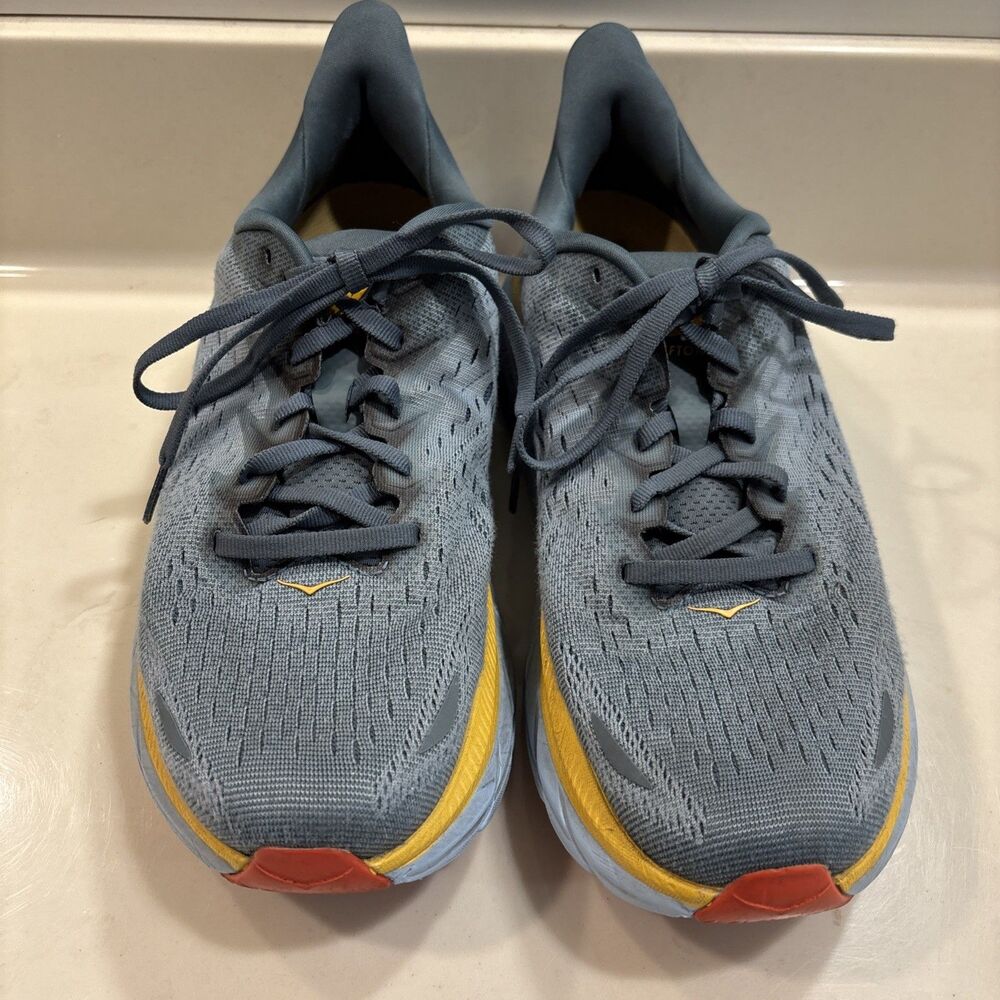 Hoka One One Clifton 8 Goblin Blue Mountain Spring Running Shoes Men's Size 9D